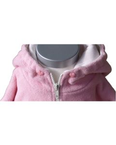 Sød anorak med bamse og barnets navn, hvis ønskes