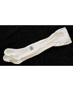 Hvide baby strømpebukser. Str. 3-6 mdr.