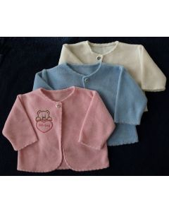 Sød babytrøje med fornavn og lille bamse