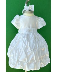 Brudepige eller festkjole med ballonskørt, str. 12 og 18 mdr., samt 2, 3 og 4 år