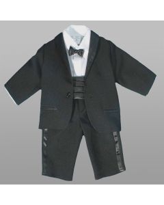 Sort Smoking til baby og junior i 5 dele, str. 92 og 104