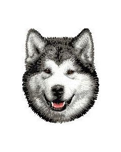 Strygemærke med hunderacen Alaskan Malamute.