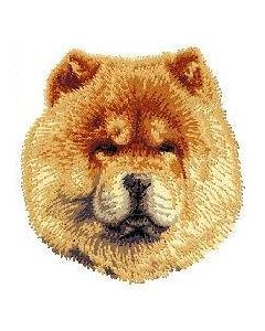 Strygemærke med hunderacen Chow Chow.