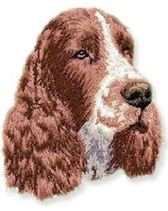Strygemærke med hunderacen Engelsk Springer Spaniel.