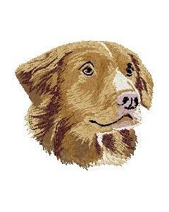 Strygemærke med hunderacen Nova Scotia Duck Tolling Retriever.