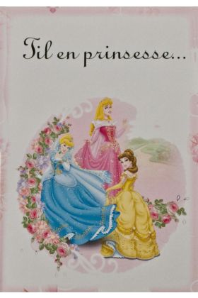 Fødselsdagskort med Disney Prinsesser