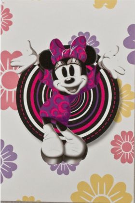Lykønskningskort med Minnie Mouse. Kuvert medfølger