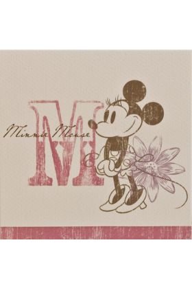 Pakkekort med Minnie Mouse, 12x12 cm