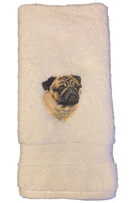 Potehåndklæde med Mops