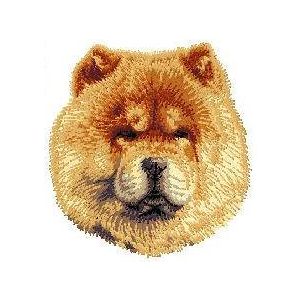 Strygemærke med hunderacen Chow Chow.
