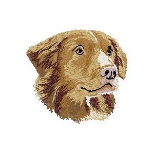 Strygemærke med hunderacen Nova Scotia Duck Tolling Retriever.