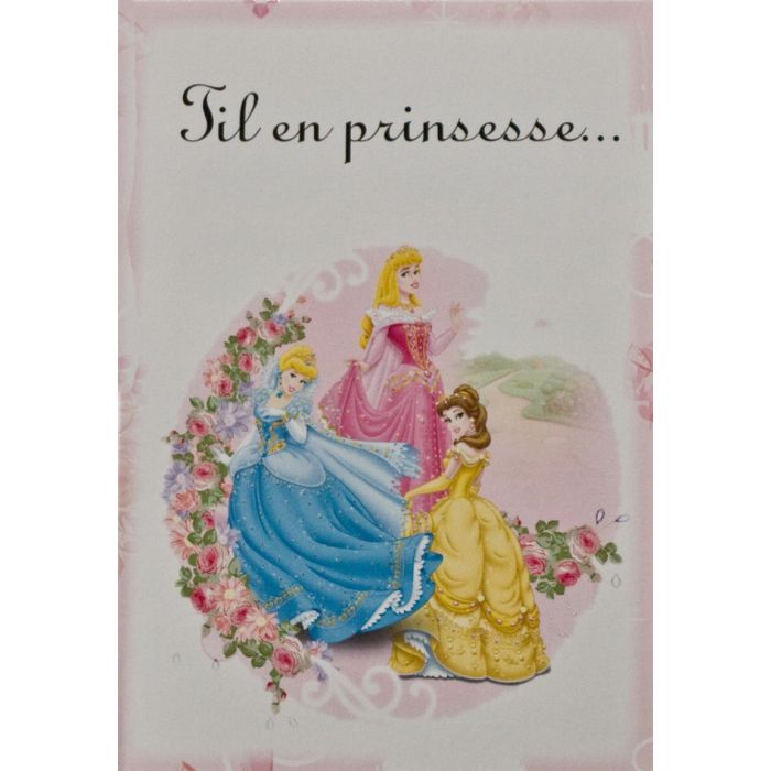 Fødselsdagskort med Disney Prinsesser
